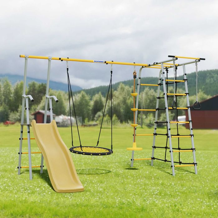 Детская площадка ROMANA Богатырь Плюс (качели диск)