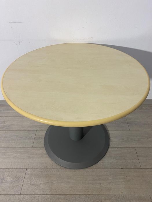 Masă Rotundă 90 cm, Structură Metal; Masă Lucru Birou