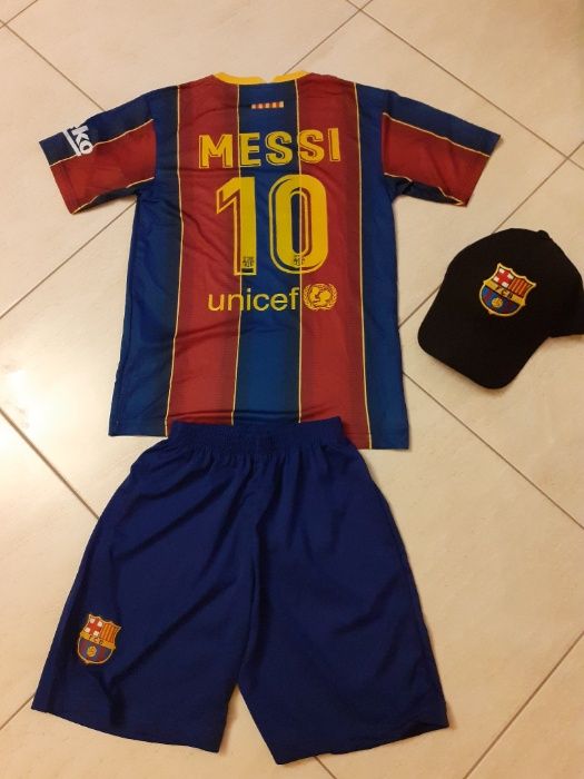 Топка Лео Меси Барса + Екип Барселона сезон 20/21 Ново Детско 4/16г