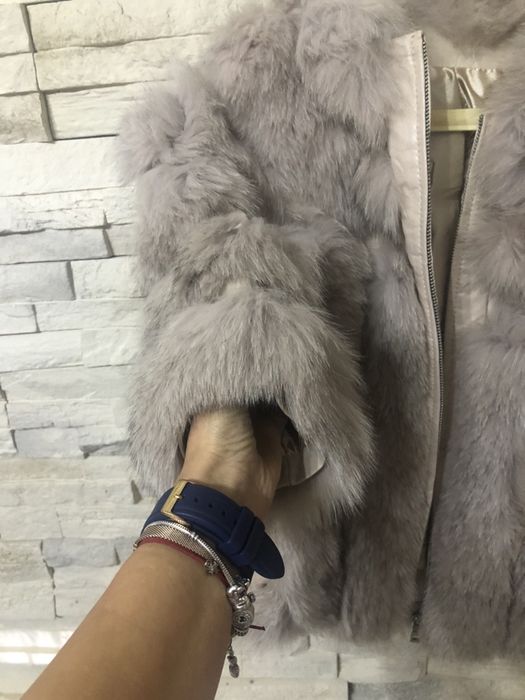 Дамско палто естествен косъм Намалено