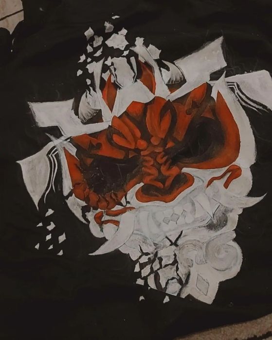 Geacă pictată manual