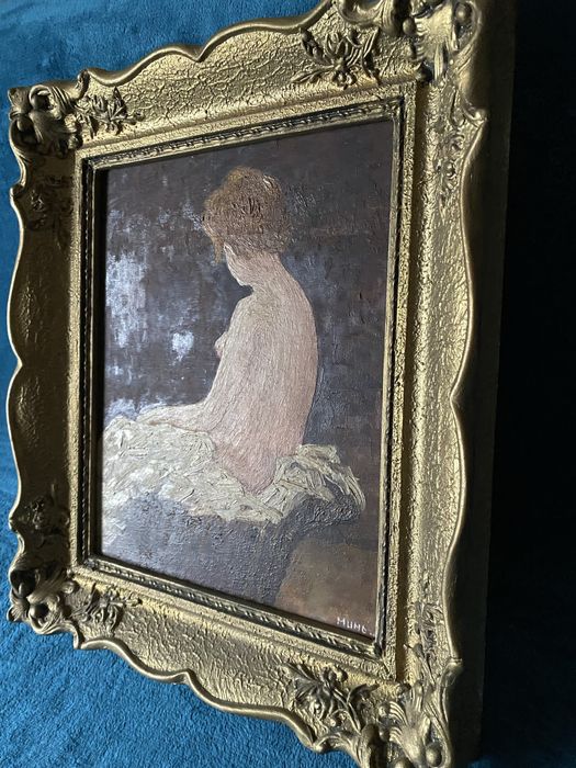 Tablou vechi ulei pe placaj