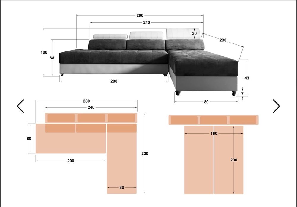 Ъглов диван Галанс