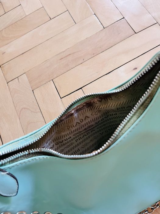 Geantă Prada Re Edition Nylon turcoaz