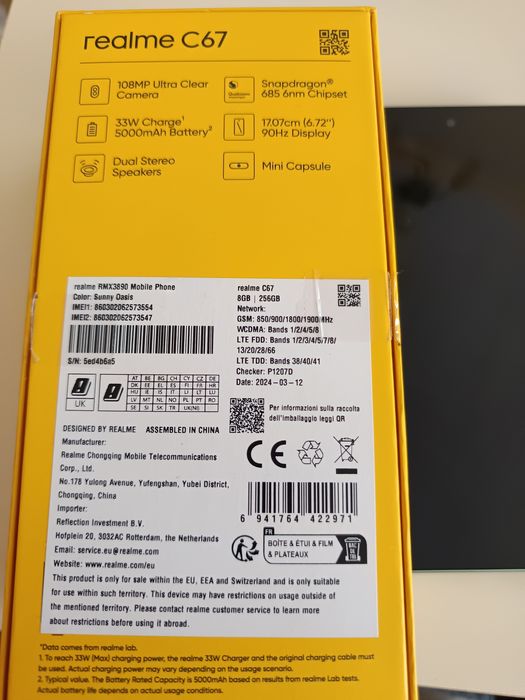 Продавам xiaomi c67 256gb