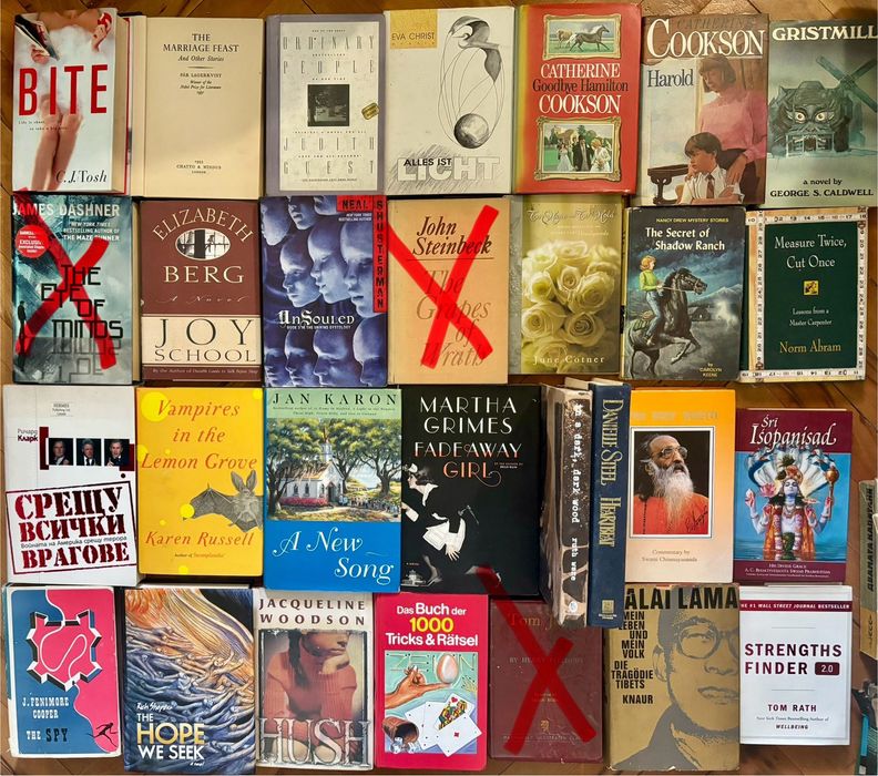 Книги на английски, немски, руски език