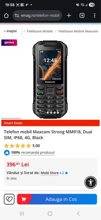 Maxcom MM918 Nou un telefon rezistent