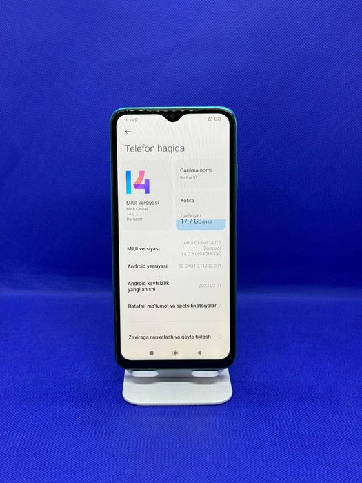 Redmi 9T sotiladi dastavka bor