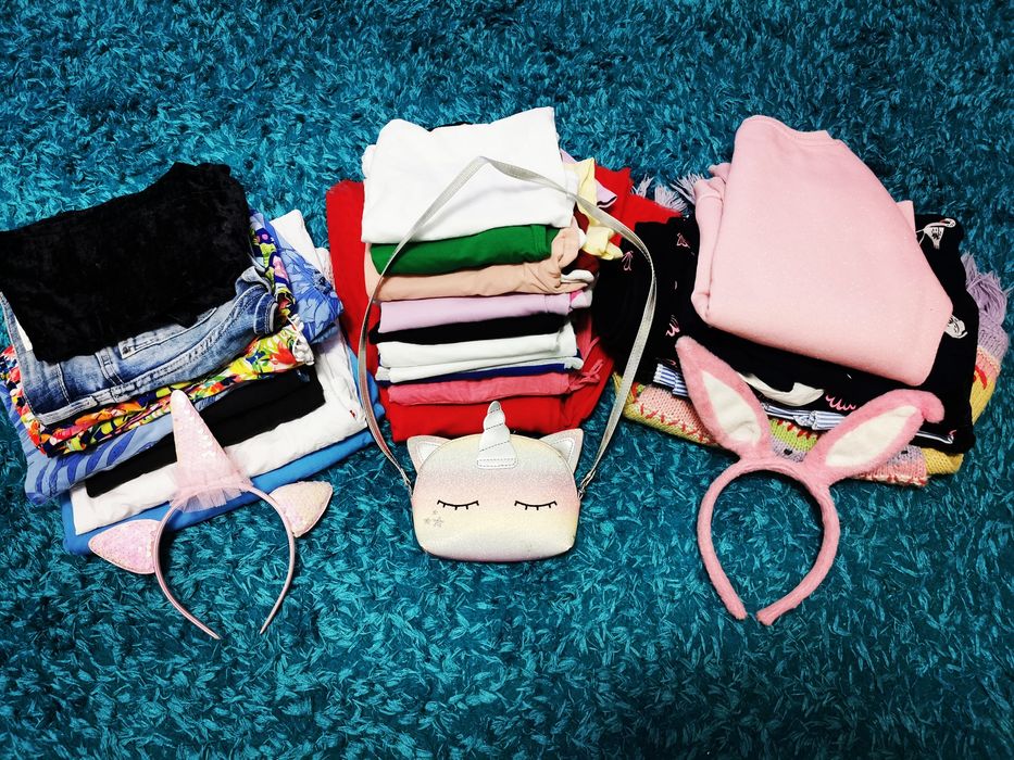 Lot mare și divers haine de calitate fetițe 7-8 ani