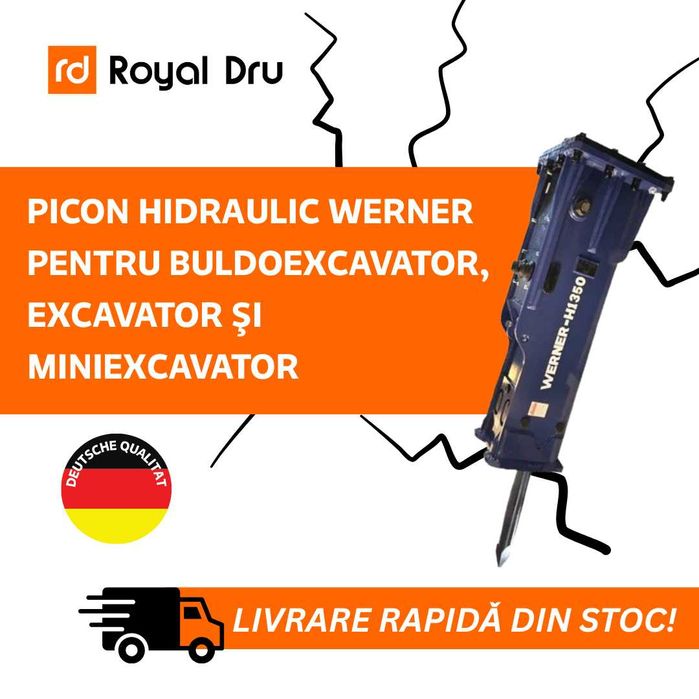 Picon ciocan hidraulic STOC pentru excavator 10-15 tone nou garantie
