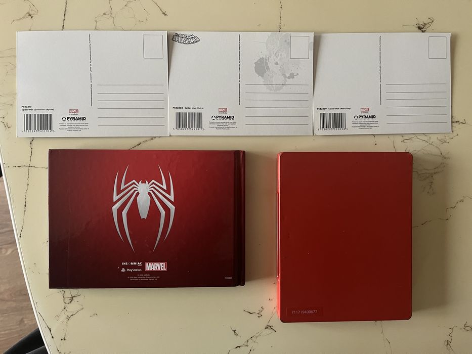 Marvel Spider-Man Special Edition Steelbook/Art book/Пощенски картички
