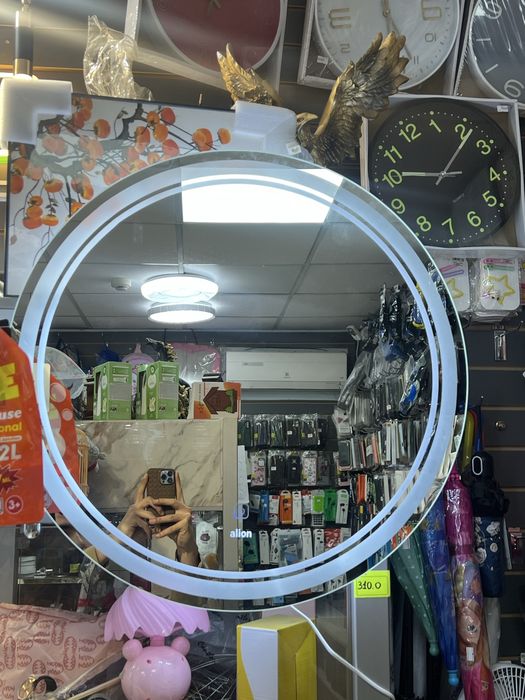 Зеркало с подсветкой и обогревом 60*60