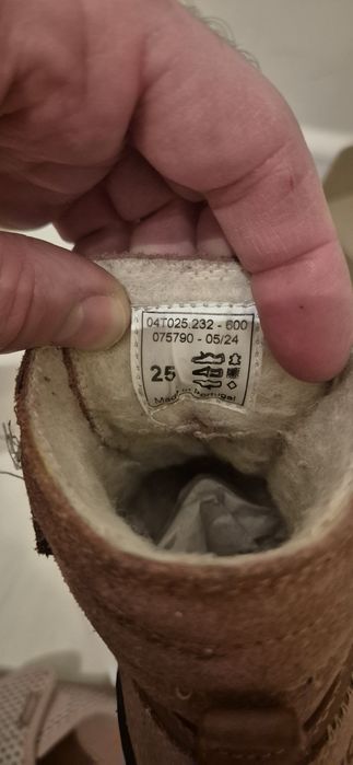Ghete/cizme Koel Barefoot impermeabile îmblănite - Milo Blossom fetite