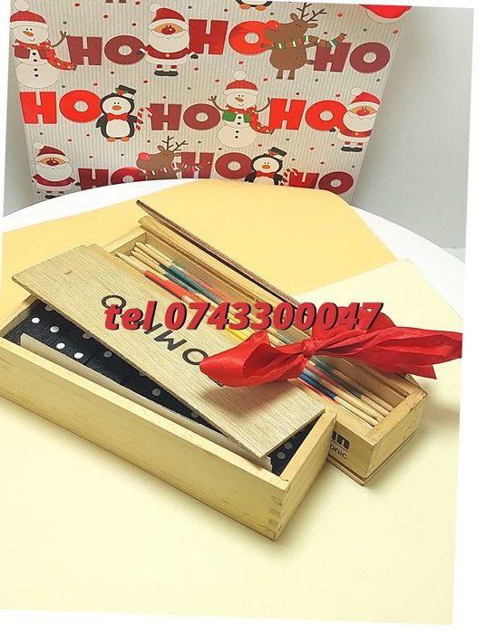 Pachet De Sarbatori  Joc Marocoo mikadoSi Domino  Transport Gra