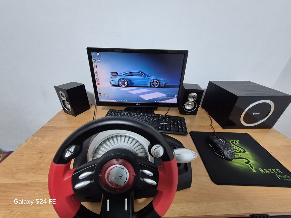 Продаётся игровой компьютер с игровым рулем 
in