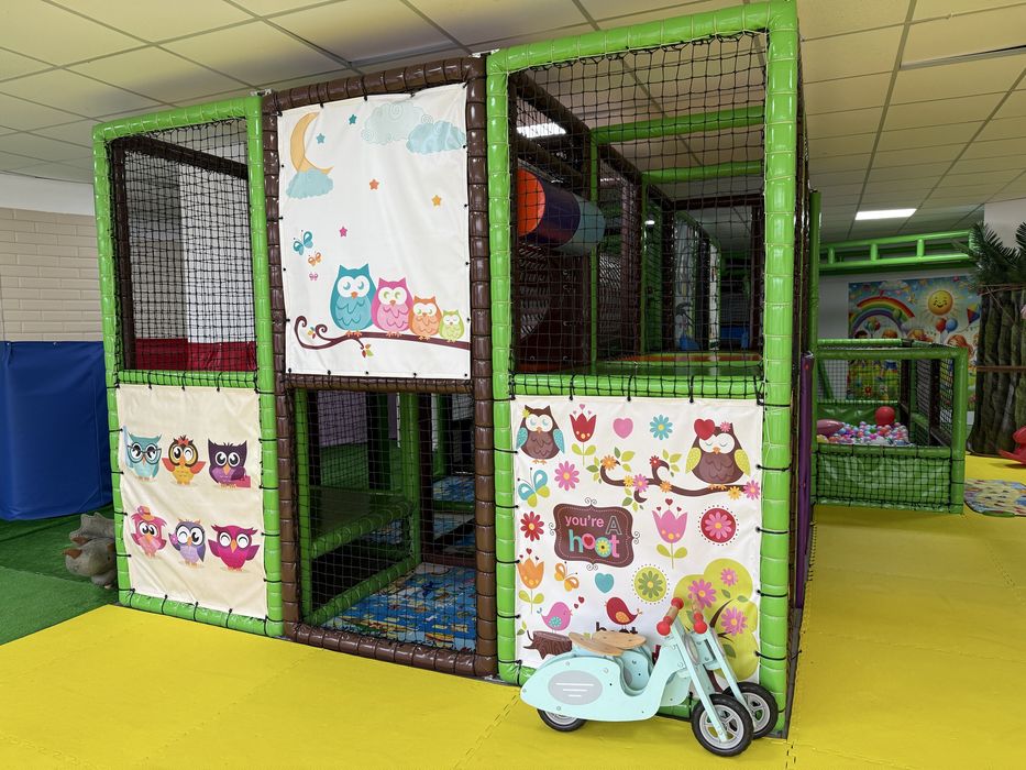 Loc de joaca modular pentru copii piscina cu bile tobogan tiroliana