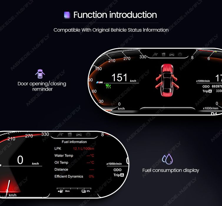 Ceasuri digitale Bmw Seria 3 E90,E91,E92,Seria5 E60,E61,E70,E71,X5,X6