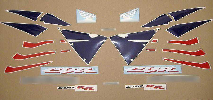 Стикери Honda CBR 600RR 2005г.-2006г. хонда цбр 600 rr рр лепенки