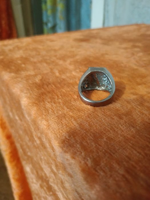 Мужской перстень,камень феонит.