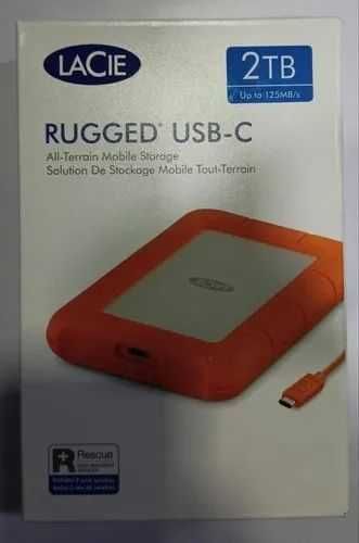 HDD Hard Disk extern LACIE Rugged Usb-C 2TB nou SIGILAT