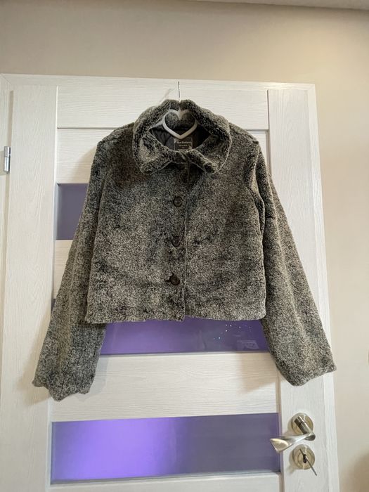 Дамски къс плюшен тренчкот YEST FASHION