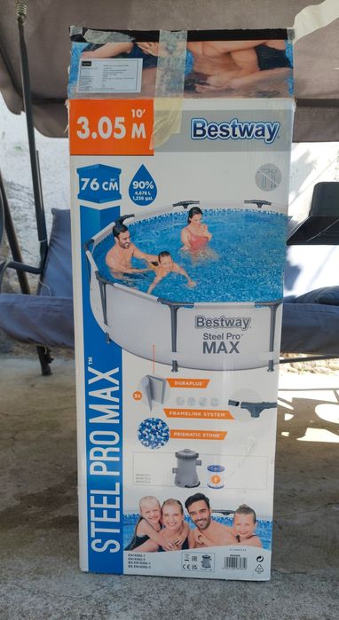 Сглобяем басейн за градина bestway 3.05м х 76 см