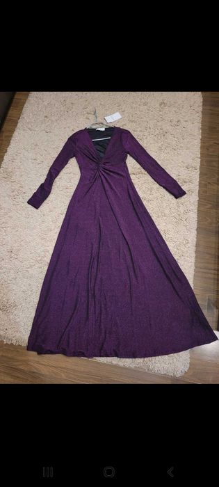 Rochie de ocazie mov stralucitoare