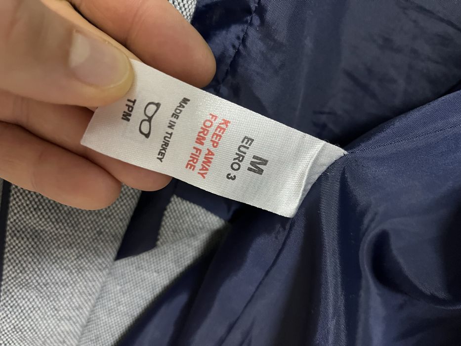 Мъжко сако slim, размер М, сиво-син цвят