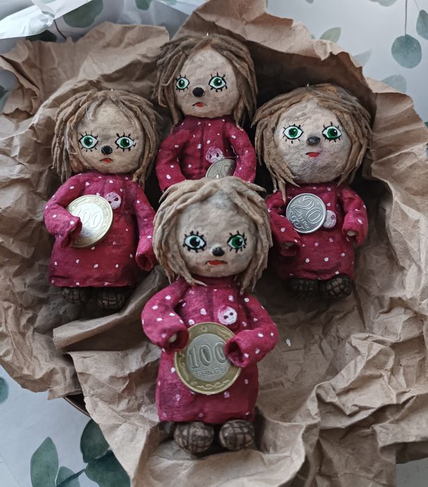 Ёлочные игрушки из ваты