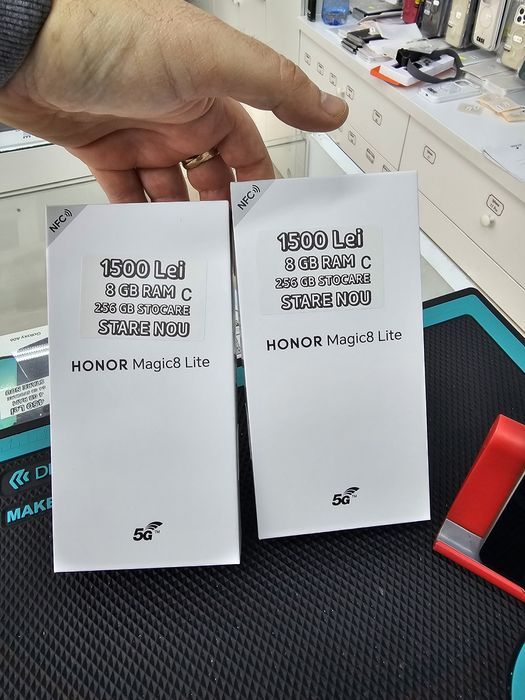 Honor Magic 8 Lite 5G, 8/256 GB, Nou, Garanție