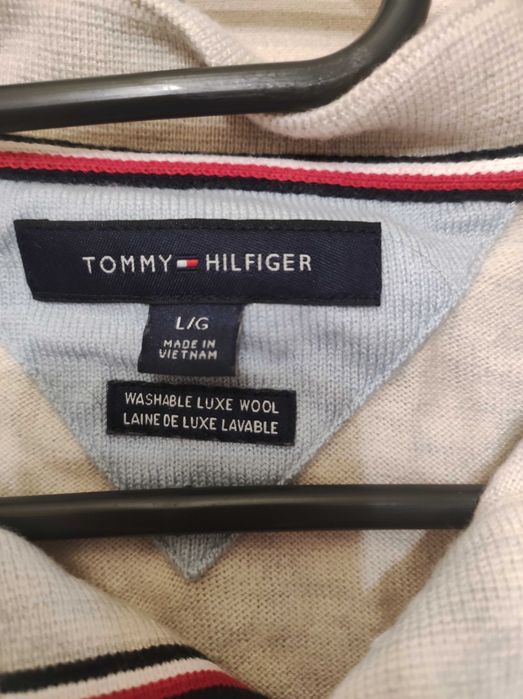 Мъжка фланела дълъг ръкав 27% вълна Tommy Hilfiger