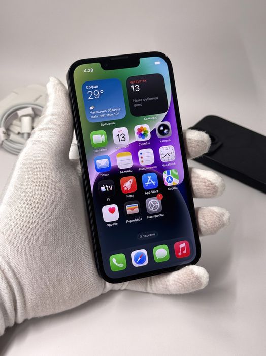 iPhone 14, 128GB, Midnight, 99% батерия, ОТЛИЧЕН, 1г. ГАРАНЦИЯ!