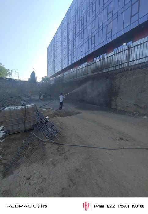 Торкретирования и крепление откосов