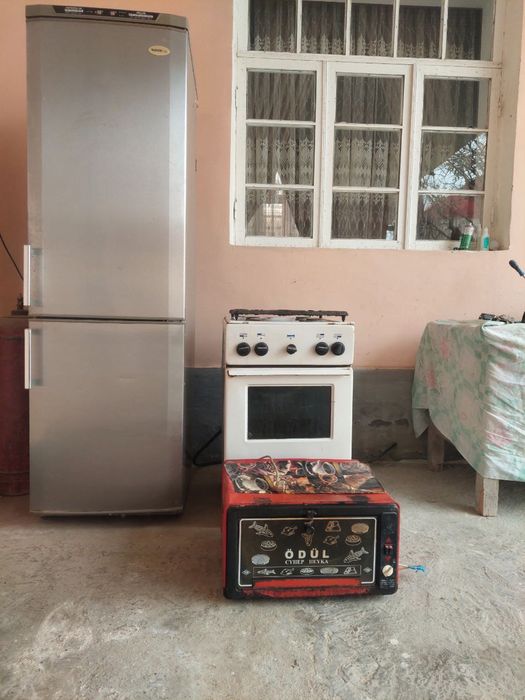 Холоделник  газ плита Oʻdul печ сотилади