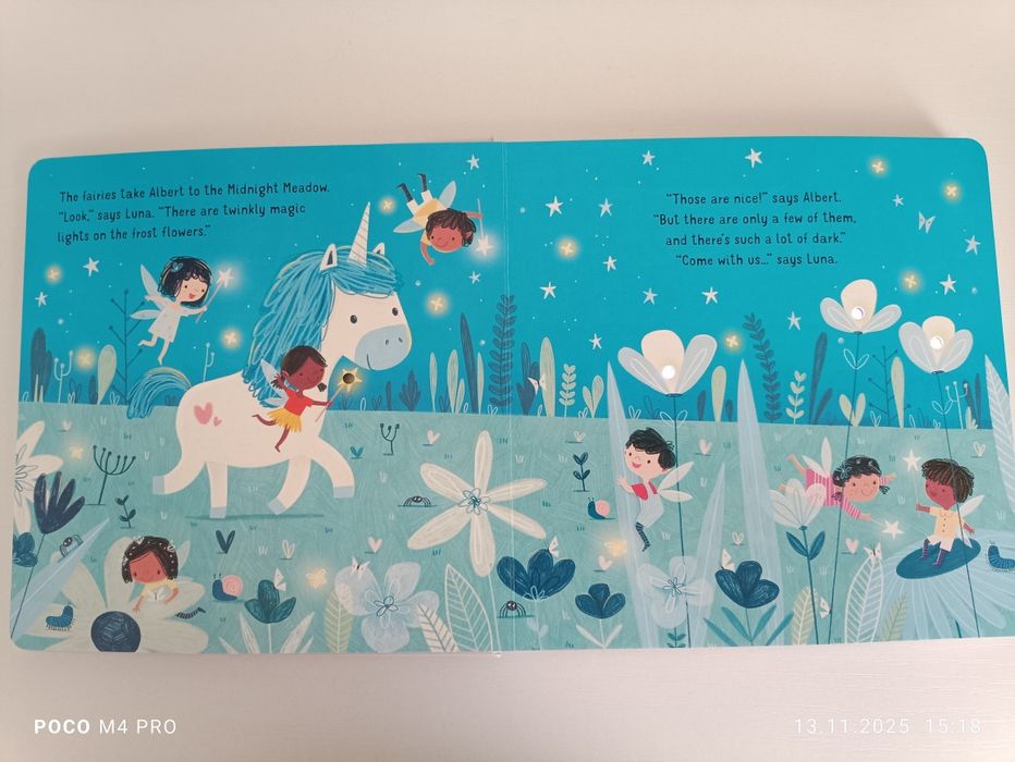 Carte cu luminițe Usborne Twinkly Twinkly Fairies noua