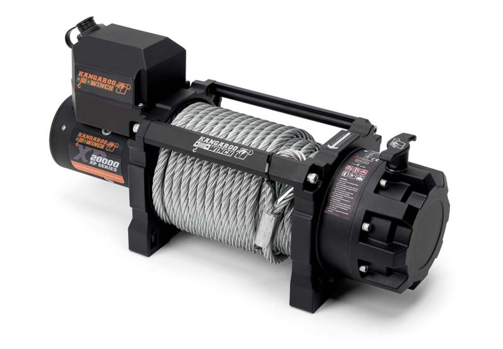 Troliu electric Kangaroo 20000 lb XP 24V platforma camion (9090kg)