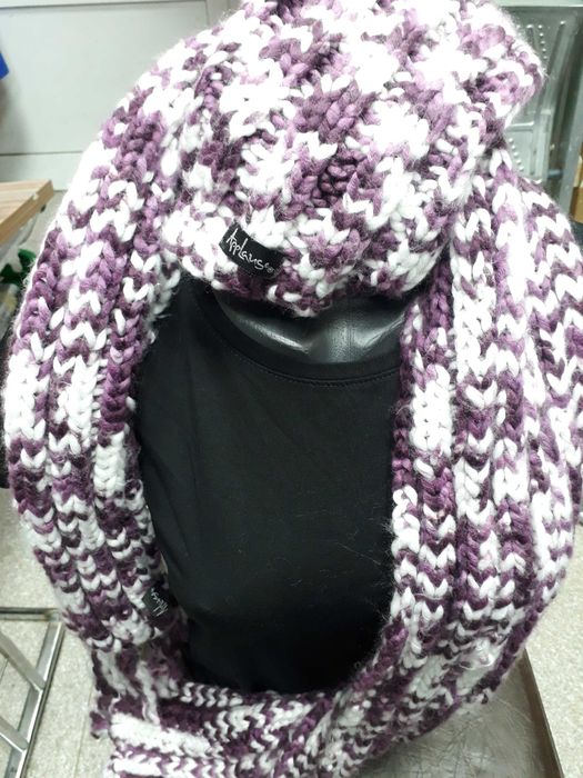 Шал-шапка комплект   дамски