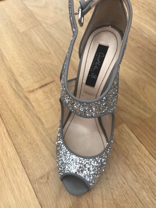 Pantofi Musette argintii