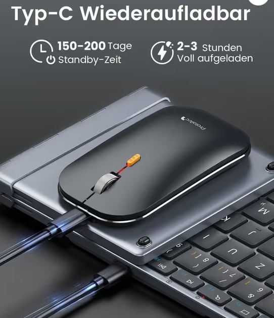 NOU ! Kit Tastatura Pliabila Business Travel - mouse slim PhotoArc Wireless !