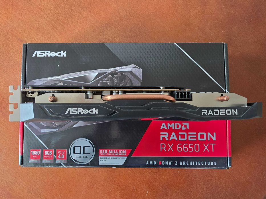 Видео карта ASRock RX 6650 XT CHALLENGER OC 8GB GDDR6 с ГАРАНЦИЯ, кутия и всички аксеоари