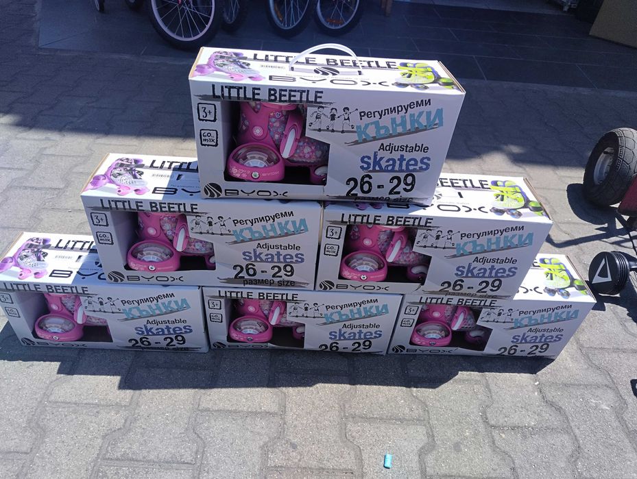 BYOX Детски кънки XS Little Beetle 26-29 Pinky Girl