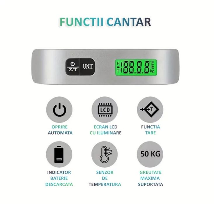 Cantar portabil pentru bagaje
