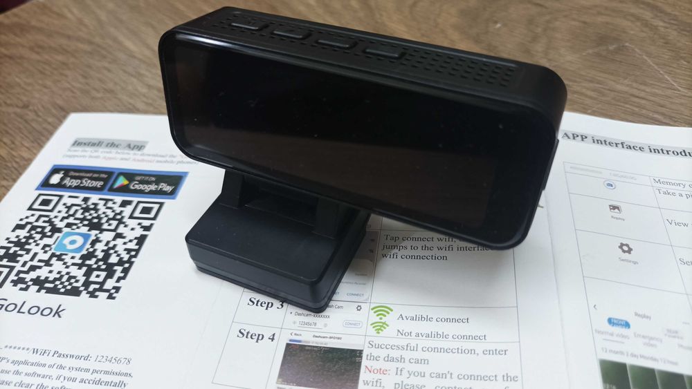 Camera auto portabila Dash Cam 4K WI FI  GPS