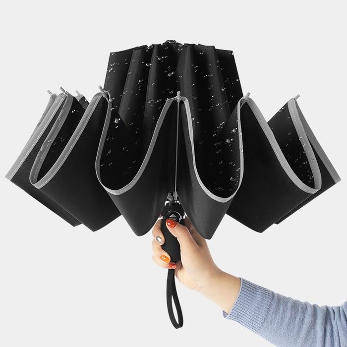 Зонт с обратным сложением, полуавтомат