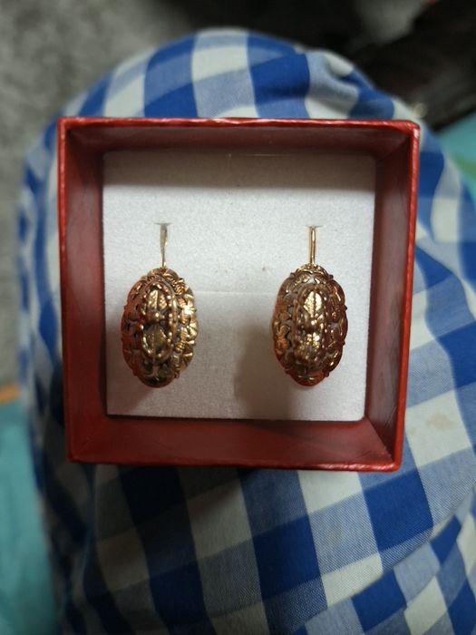 Cercei vechi din aur14k