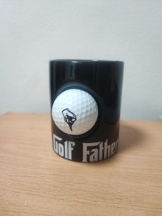 Cana cu minge de golf reală „The Golf Father” din porțelan,