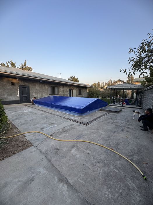 Установка тент для бассейна закрываем бассейн