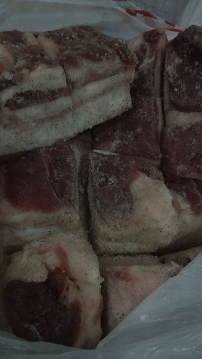 Домашнее солёное сало