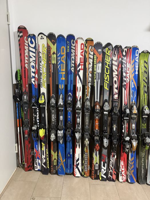 Set schiuri + clăpari diverse mărci (Head, Atomic, Fischer etc.