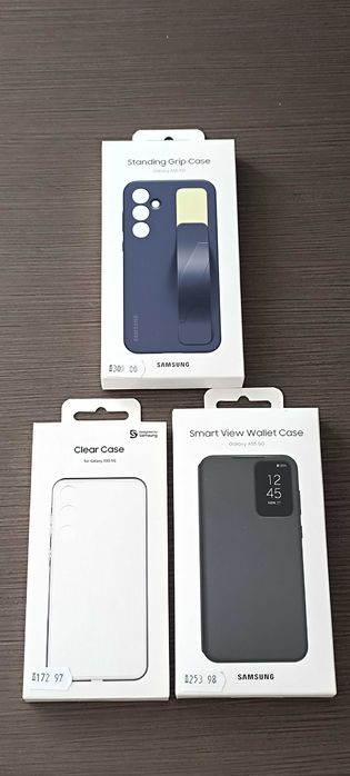Vând 3 Huse Pentru Samsung Galaxy A55, Noi și Sigilate
